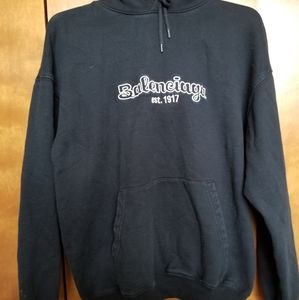 Black Balenciaga Hoodie